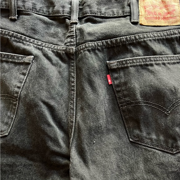 Men’s 550 Relaxed Fit Black Denim Jeans 38x34 - Picture 10 of 12